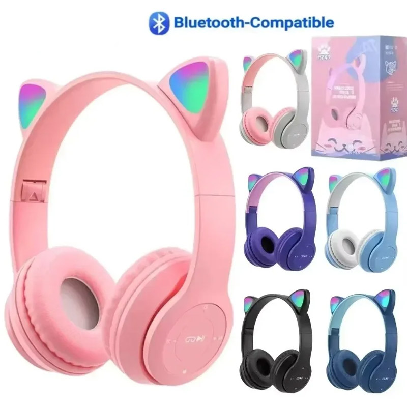 Écouteurs Bluetooth sans fil,  - Cat Ear Bluetooth Headset Led avis et prix
